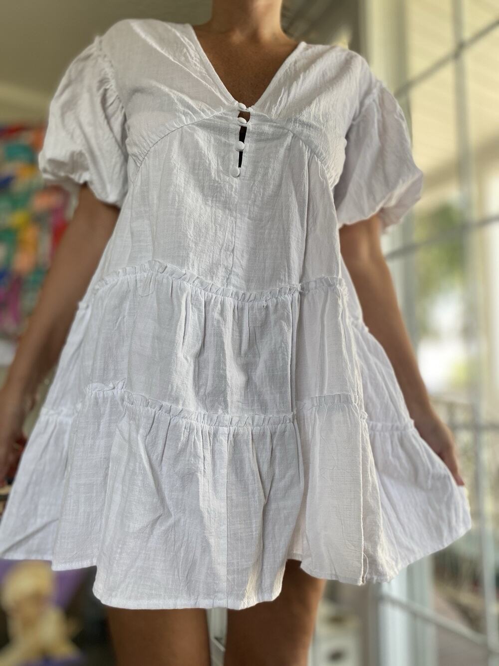 SABO Tarelle White Dress 100% Cotton XS (2)